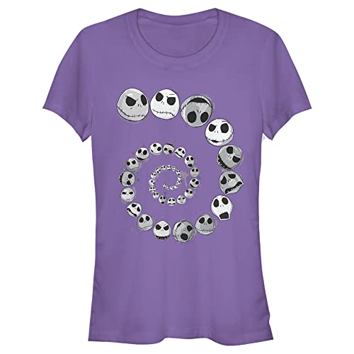 T-shirt Jack Skellington L'Étrange Noël de Monsieur Jack violet taille 2X pour junior