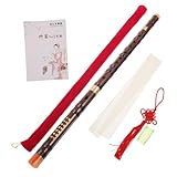 FRCOLOR Bambusflöte E Dunkles Braun Professionelle Chinesische Querflöte für Erwachsene...