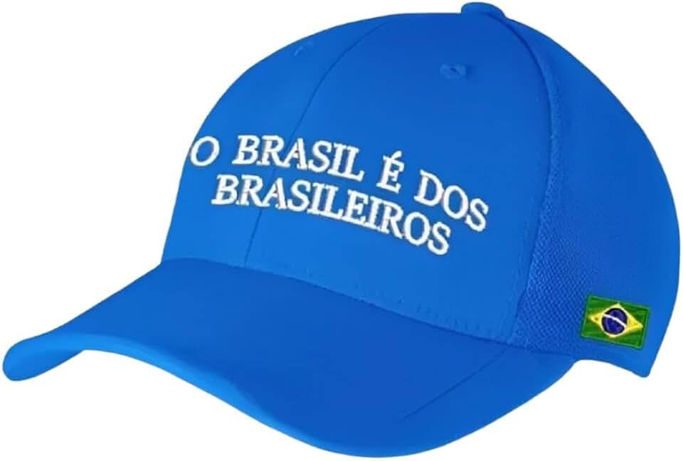 Boné O Brasil É Dos Brasileiros Lula Azul Original