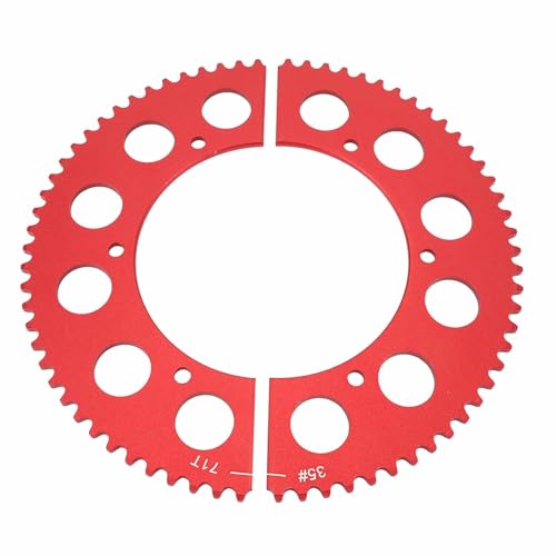 AOWINHIT Aluminium Lightweight Alloy 35 Chain 71 Tooth High Performance Sprocket Division for Mini Bike Go Kart Racing