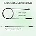 133-1998 Brake Cable for Toro Timemaster 30in Self-Propelled Gasoline Push Mowers, Blade Cable Replacement Parts for Toro 21199 21200 20976 20978 Walk-Behind Lawn Mowers