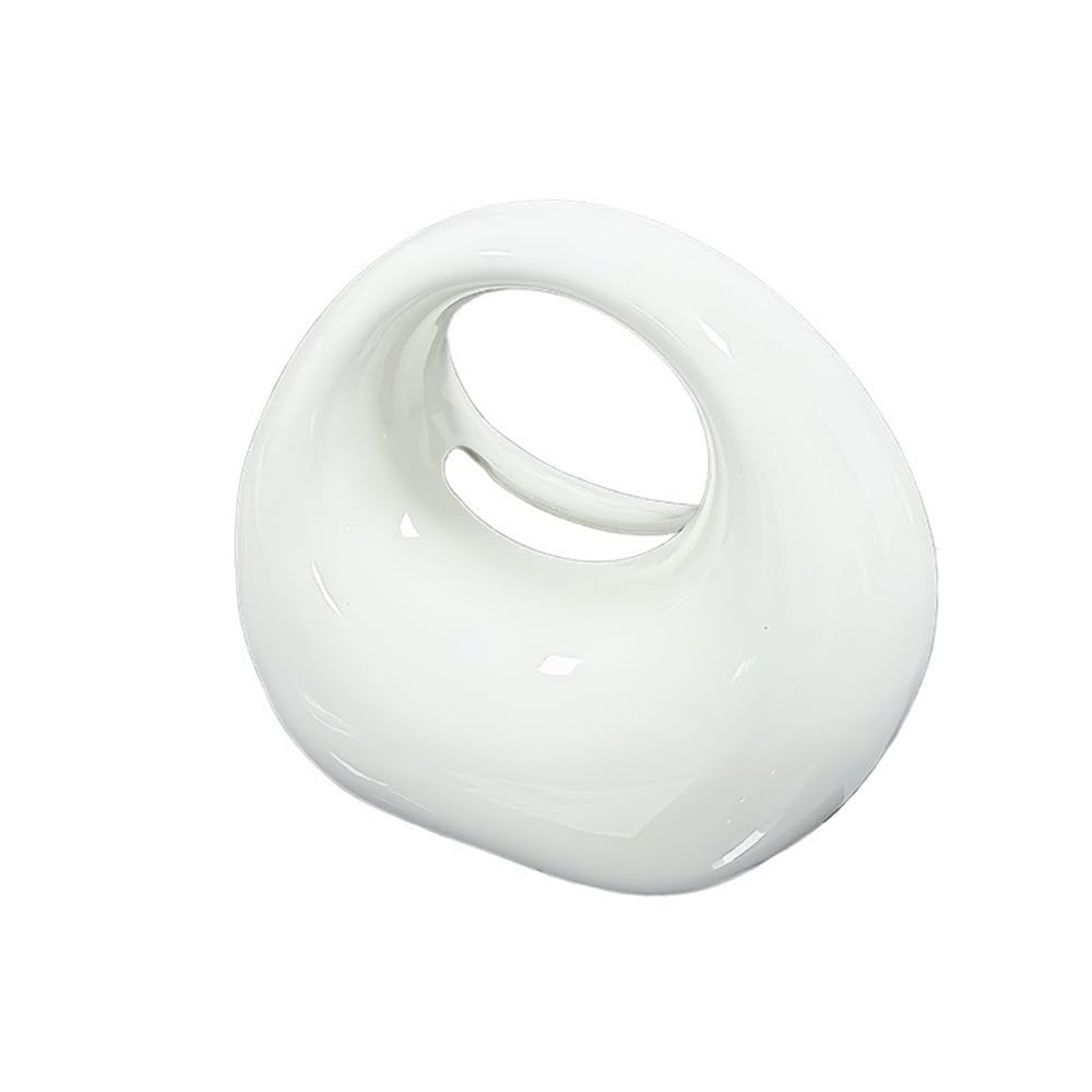 Tissue Case Napkin Holder Bag Shape Ceramic Suitable for Hotel, Bedroom, Kitchen Tissue Dispenser(White)