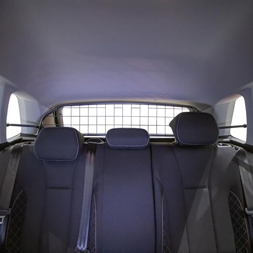 Travall Hundegitter für Škoda Kamiq (2019-) Fahrzeugspezifisches Hundegitter, Kofferraumschutz für Hundetransport, Gepäckschutz, Robustes Stahlnetz Auto Hundesperre