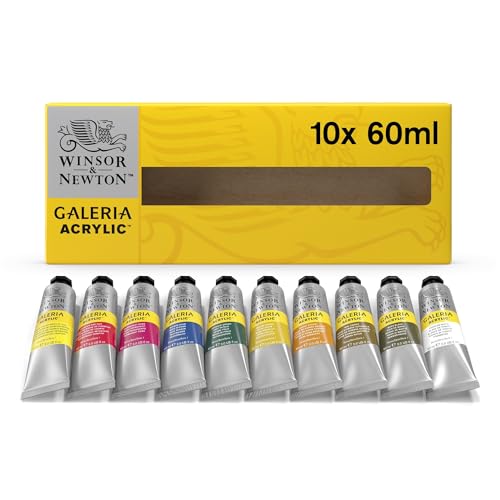 Winsor & Newton Galeria Acrylic Paint, 10 x 60ml (2--oz)...