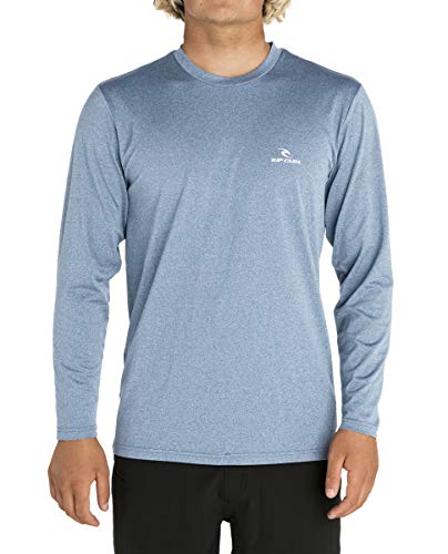 Rip Curl Search Series Long Sleeve Rash Guard, Blue, M