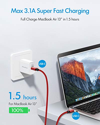 Image of CLEEFUN USB C to USB C Cable 3ft, 5-Pack C to C Cable Fast Charging 60W | Type C Charger for iPhone 17 16 15 Pro Max /Plus, Samsung Galaxy S26 S25 S24 Ultra, iPad /MacBook USBC to USBC Cord