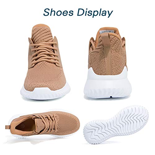 Image of Akk Womens Walking Shoes - Slip On Tennis Running Shoes Memory Foam Lightweight Work Sneakers for Indoor Outdoor Gym
