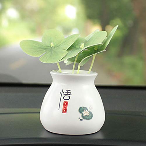 FAVOMOTO Enfeite de Interior de Carro Enfeite de Carro Sorte Carro Enfeite de Planta de Sorte Auto A