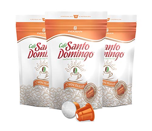Café Santo Domingo Peaberry Capsules 30 Count-Nespresso Original Compatible