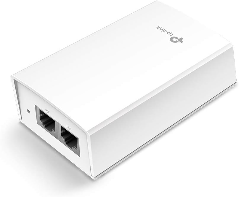 TP-Link PoE Injector | PoE Adapter 48V DC Passive PoE | Gigabit Ports | Up to 100 Meters(325 feet) | Wall Mountable Design (TL-PoE4824G)