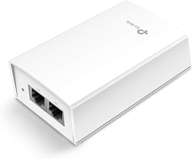TP-Link Omada 48V PoE Injector, Gigabit, Up to 24W (POE4824G) | Passive PoE Adapter, Wall Mountable, Plug&Play