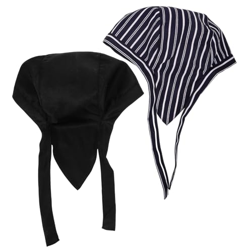 TINEASUR 2piezas Gorros De Chef Unisex Gorro Decorativo Diadema Ajustable para Cocinar Restaurante Estilo Japonés