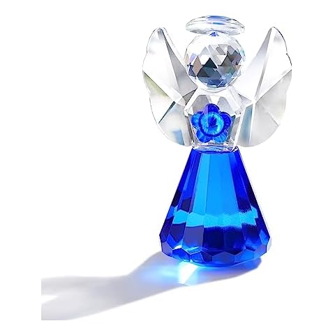 Crystal Blue Guardian Angel Figurine Gift Cover