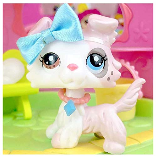 lpsloverqa Rare Custom Made OOAK LPS Collie Spot Ice Cream Different Eyes with Accessories Lot Collection Dog Figure Kids Boys Girls Birthday Christmas Gift Set