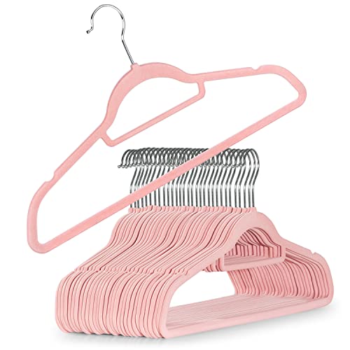 Blumtal Perchas de Terciopelo Antideslizantes - Percha giratoria 360° para Abrigos, Trajes, Camisas y Pantalones, Paquete de...