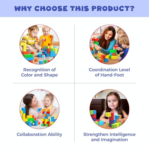 Image of Magnetic Blocks for Kids | 30 Pcs Magnetic Tiles & Building Cubes | Educational Toy for 2+ Year Old Boys | Fun Magnetic Games for Kids