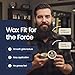 State Trooper Stache Wax Medium Hold Mustache Wax with Beeswax, Coconut Oil & Lanolin – Natural Moustache Grooming & Styling Wax with Bay Rum Scent - Nourishing Mustache Conditioner & Sculpting Wax