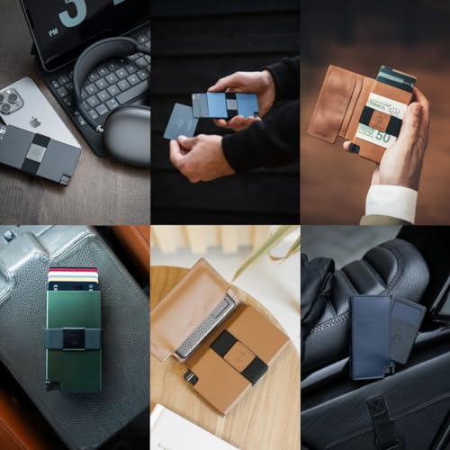 Image of Ekster Aluminum AirTag Wallet | Smart Wallets for Men | Apple Air Tag Wallet with RFID Blocking Protective Layer | Slim & Minimalist Money Holder with Push Button for Quick Card Access