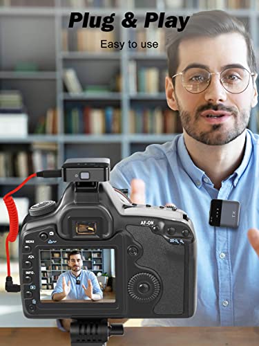 Wiren Wireless Lavalier Microphone System - Plug&Play Lapel Mic With Transmitter & Receiver, Compatible Iphone Dslr Cameras Camcorders Android Phones For Live Stream Zoom Video Recording Interview #TOP6