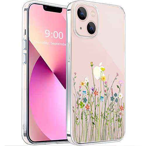 Unov Custodia Per IPhone 12 Pro Max - Cover Trasparente Con Motivo Floreale Bouquet E Bumper Morbido TPU - 4