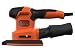 Produktbild Black+Decker 4-in-1 Multischleifer (Schwingschleifer-, Dreiecksschleifer-, Exzenterschleifer- und Fingerschleiffunktion, 200W, mit Klettfix und Staubfangbehälter, inkl. Zubehör + Koffer) BEW200K