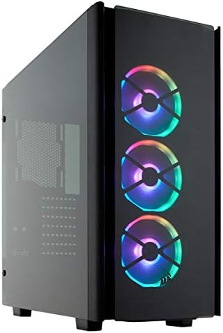 Corsair Obsidian Series 500D RGB SE Premium Mid-Tower Case, 3 RGB Fans, Smoked Tempered Glass, Aluminum Trim, Integrated Commander PRO fan and lighting controller (CC-9011139-WW)