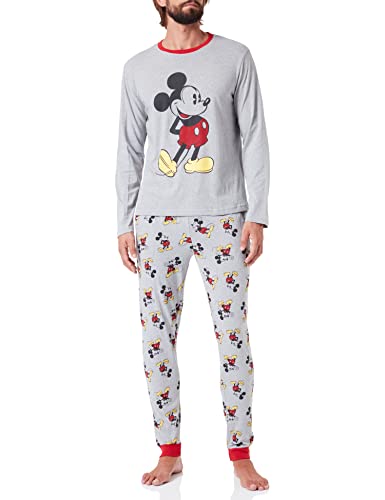 CERDÁ LIFE'S LITTLE MOMENTS - Pijama Familiar a Juego de Invierno de Mickey Mouse 100% de Algodón con Camiseta Manga Larga y Pantalon Largo - Licencia Oficial Disney