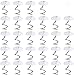 Aiguille décorative en plastique,Twist Pins 100 pièces Têtes claires Twist Pins Broche de rembourrage de tête en plastique pour housses et jupes de lit