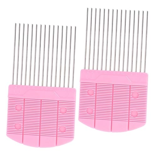 Generic 2pcs Pink Quilling Tool Set Paper Quilling Comb Tool Curling Tool Kit for DIY Crafts