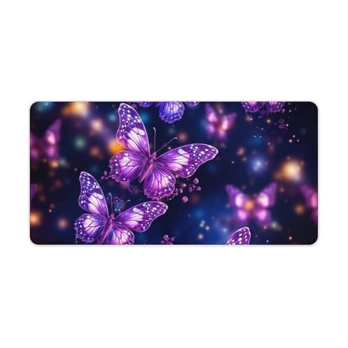 Protector de escritorio con diseño mariposa, grande y antideslizante miniatura 1