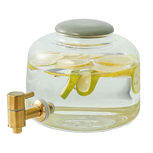 Dispenser per bevande in vetro con beccuccio, per feste, mini dispenser per succhi da 2,5 l, per bevande fredde e calde, da -20 ℃ a 150 ℃
