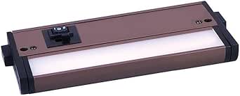 Maxim Lighting 89892BZ CounterMax MX-L-120-3K-3W 1 LED Under Cabinet-3.5 Inches Wide by 6.00 Inches Length, Finish Color: Bronze