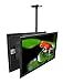 Mount-It Dual TV Ceiling Mount Rotating and Tilting Double TV Ceiling Mount for Samsung, Sony, LG, Sharp,Vizio, Haier, Toshiba, Sharp, Element, 32, 40, 42, 48, 50, 55, 60, 65, 70, 75 Inch TVs,Black
