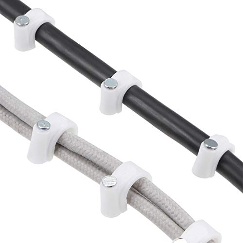 uxcell Clips para Cable de 12mm con Clavos, Organizador de Cables, 100 piezas miniatura 3