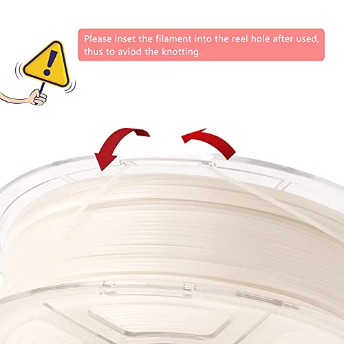 Image of iSANMATE PLA 3D Printer Filament, PLA Filament 1.75mm Glow in The Dark Filament Red, Dimensional Accuracy + /- 0.03 mm, 1 kg /Spool