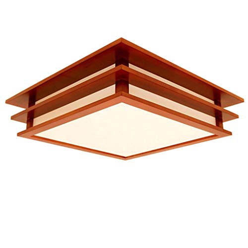Plafonnier LED japonais basse consommation en bois pour chambre