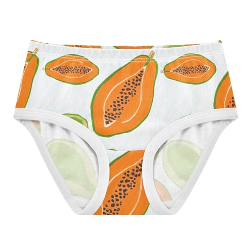 Toddler Girls Underwear 2t Cotton Panties Little Girl Animal Kids Briefs Undies Orange Green Papaya White
