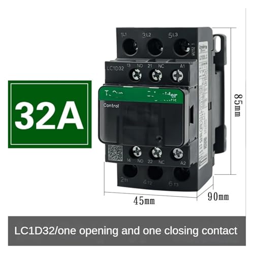 Contacteur LC1D32 24V triphasé version noire de commande industrielle