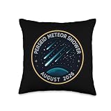 Perseid Meteor Shower August 2026 Mission Patch Throw Pillow