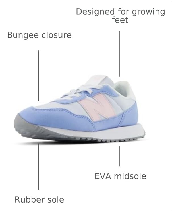 Image of New Balance Kid's Kids 237 Bungee Lace Sneaker