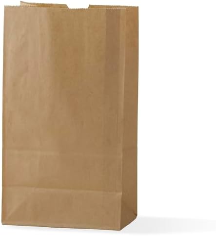 紙袋 角底袋 未晒 #4 500枚梱包 未晒クラフト 茶無地 サイズ：幅130&times;マチ80&times;233ｍｍ