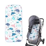 【Conception portable】Le coussin de siège de poussette se plie pour un rangement compact et un transport facile. Idéal pour les voyages ou les sorties sans encombrer, c'est un cadeau parfait pour les bébés, la famille et les amis.