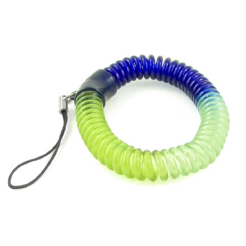 Peso: 13 g. Ruilogod Telefono Telefono Style Verde Blue Blue Plasty Strap della elasticizzata