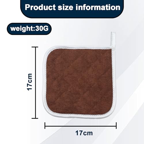 4 PCS Pot Holder, Pot Holders Heat Resistant Cotton Oven Cloth Hot Pads Potholders for Kitchen, Camping, BBQ & Microwave (Red) - Cosy Home Interiors 4 PCS Pot Holder, Pot Holders Heat Resistant Cotton Oven Cloth Hot Pads Potholders for Kitchen, Camping, BBQ & Microwave (Red) - Image 2