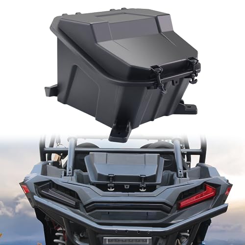 CPOWACE Removable Rear Cargo Box 69 QT Storage Bin Compatible with Polaris RZR XP 1000/RZR 900/XP 4 1000/Turbo S 2014-2023 Accessories, Rear Bed Tool Cargo Storage Box with Lid Replace 2881193