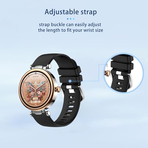 Correa de silicona para reloj TOZO S8 negra miniatura 6