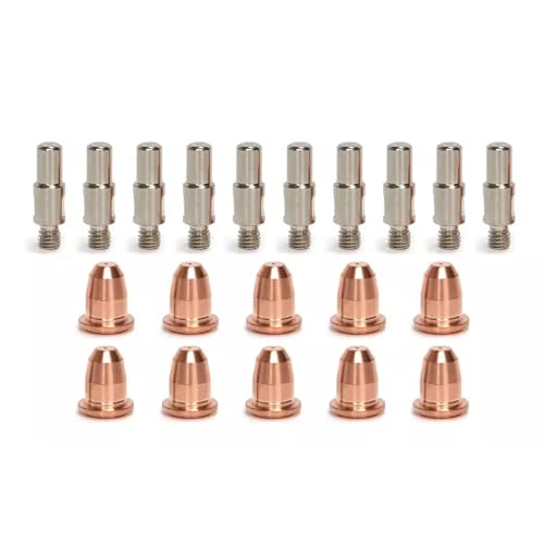 41foNiDmGuL. SL500 fits Matco Tools PCA 3800-11 MPLASMA25 CPT800 I25P I45P PCA48 MA48 plasma cutter Torch Electrode Tips Retaining Caps Springs Swirl ring tips consumables kit (20pk Electrodes + nozzles)