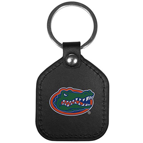 NCAA Florida Gators Unisex Leather Square Key Chains, Black, One Size