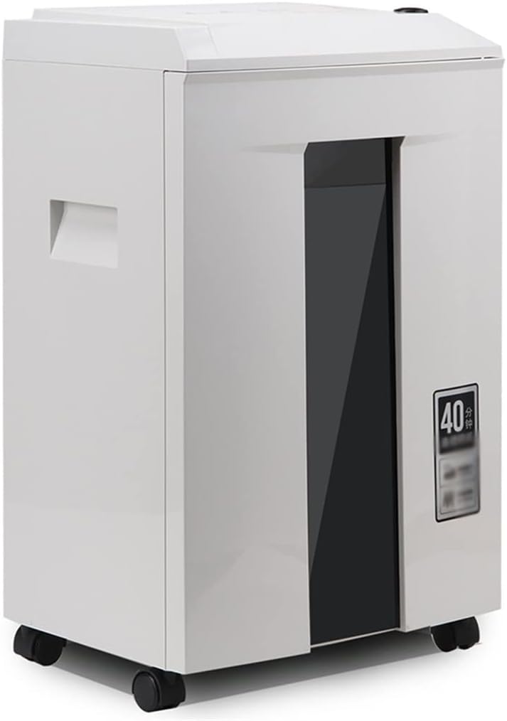 20L Electric Shredder 2 * 12mm High PowerContinuous 40 Minutes Work Office Paper Grinder Crusher Destroyer