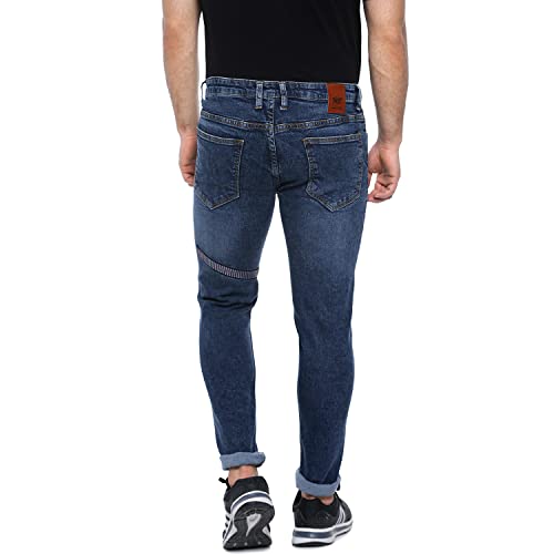 Image of CAHOOT Men's Denim Jeans for Regular Wear | Denim Fabric | Slim Fit | Jeans Crafted with Comfort Fit and High-Performance for Everyday Casual Wear
